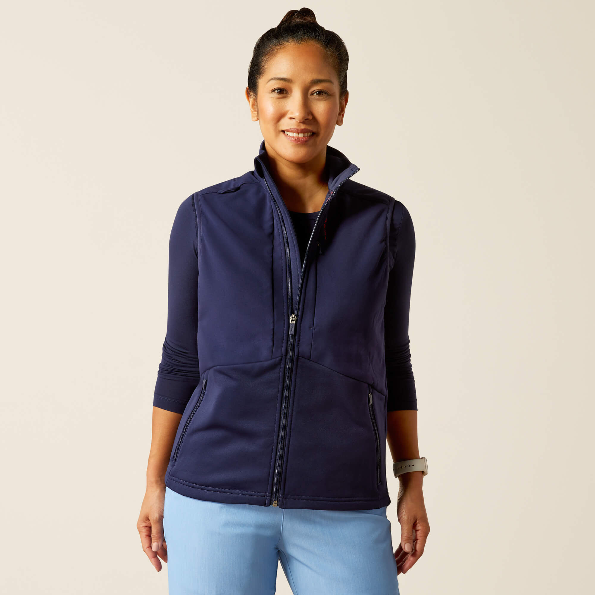 Sina Fleece Scrub Vest