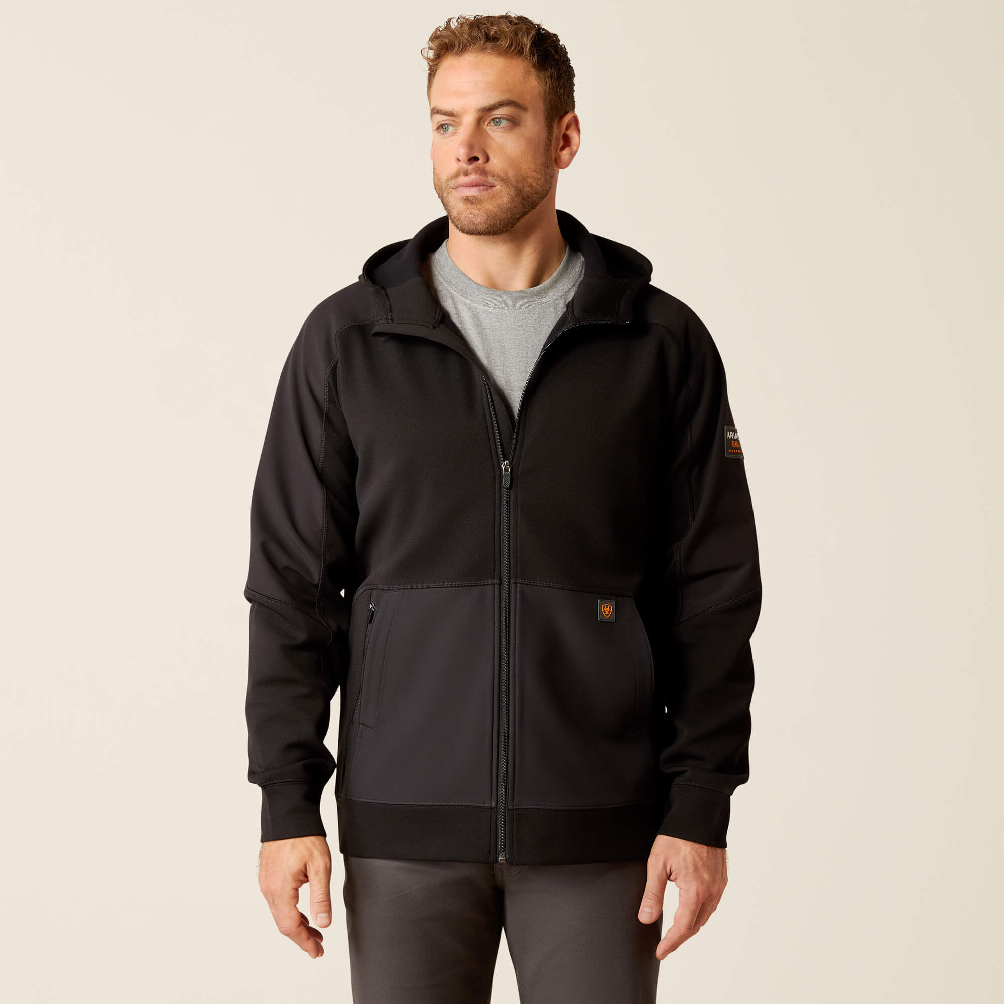 Rebar WorkTek Reinforced Full Zip Hoodie