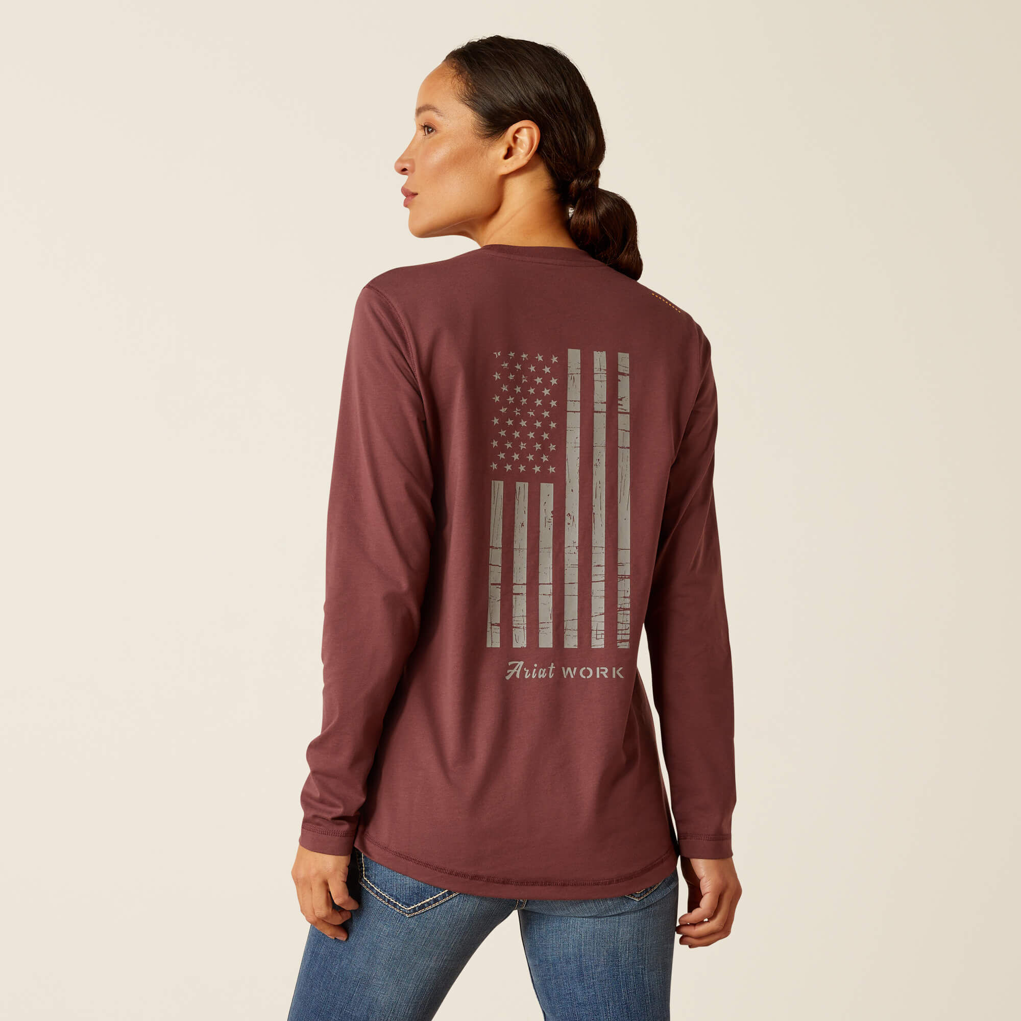 Rebar Workman Reflective Flag T-Shirt