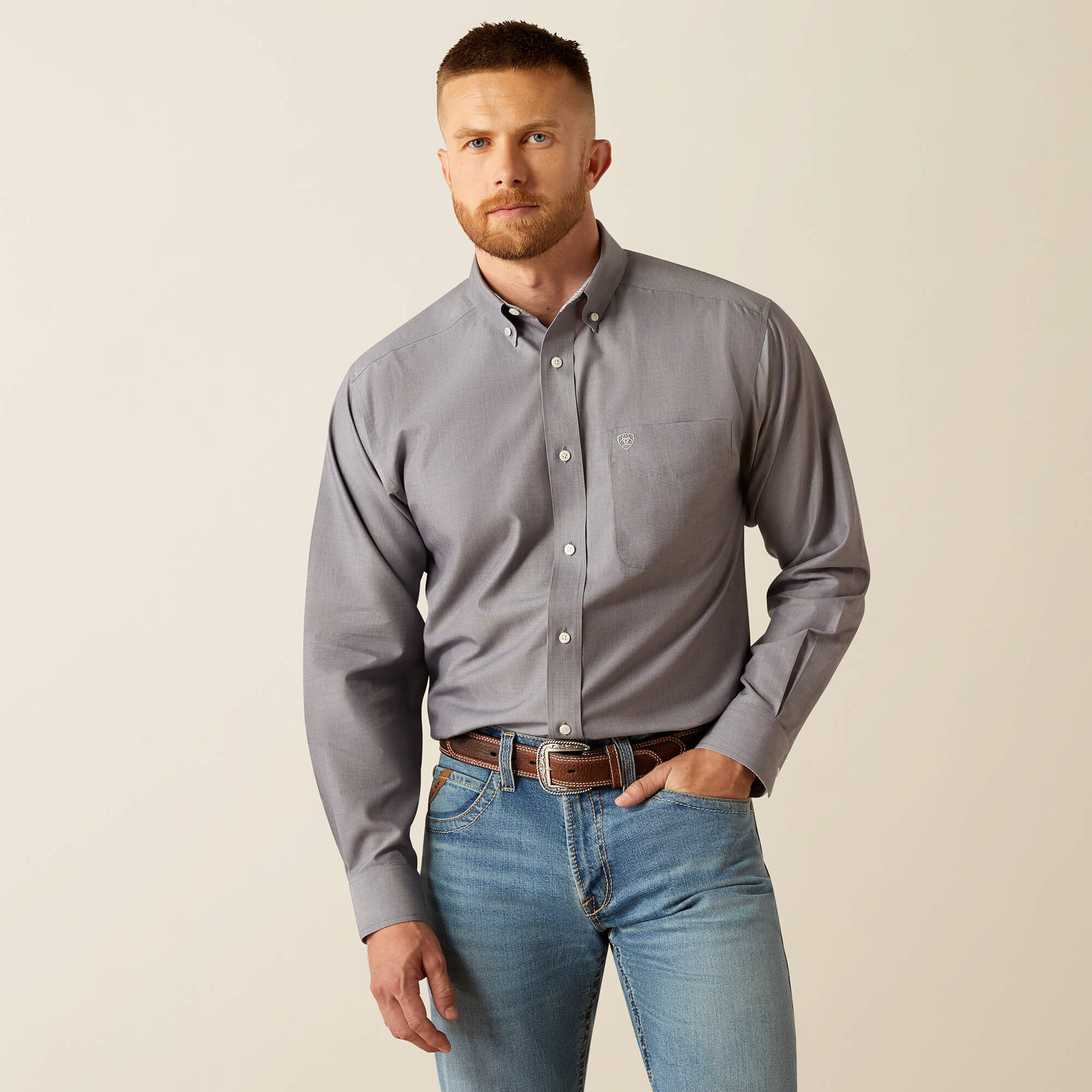 Wrinkle Free Solid Classic Fit Shirt