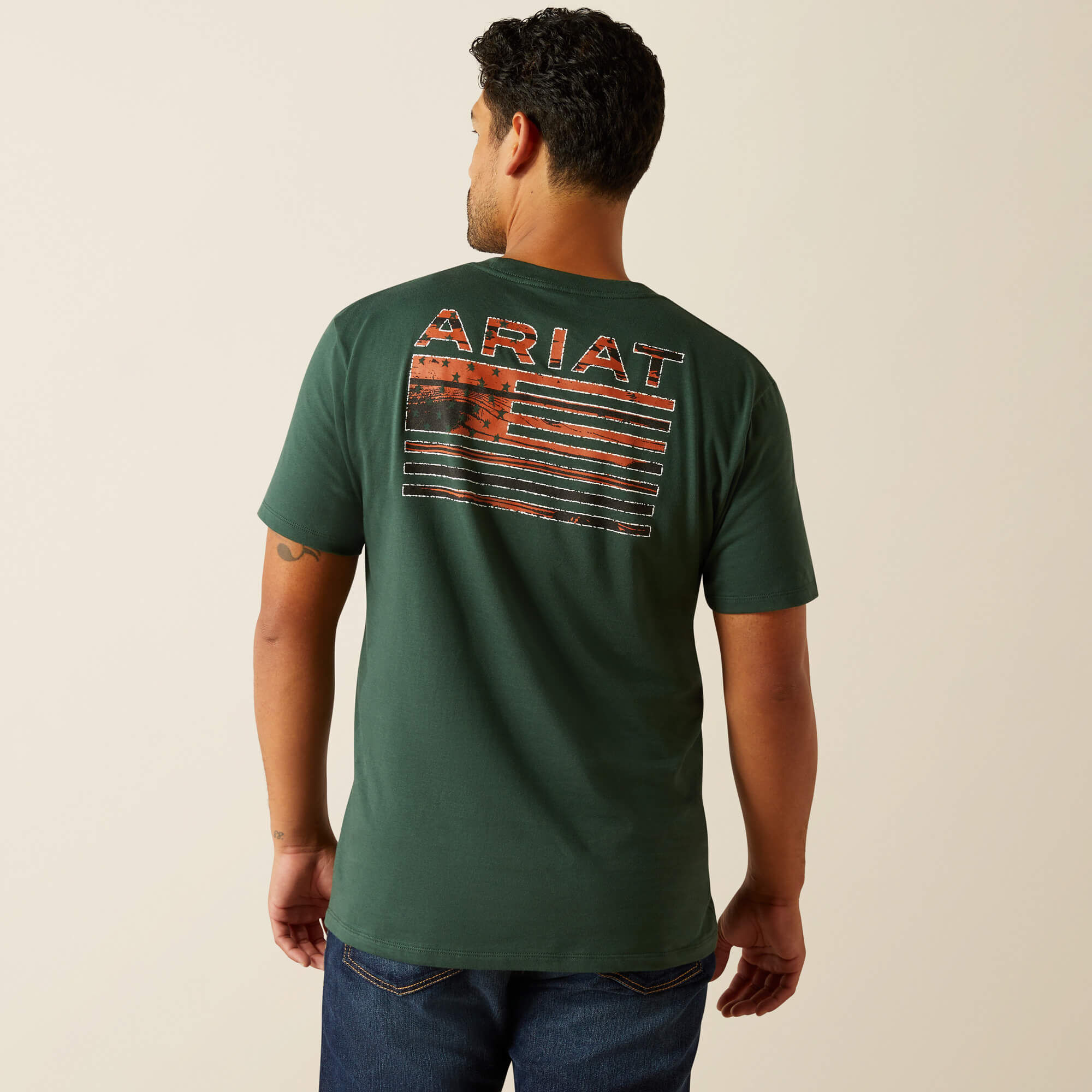 Ariat Rustic Wood Flag T-Shirt