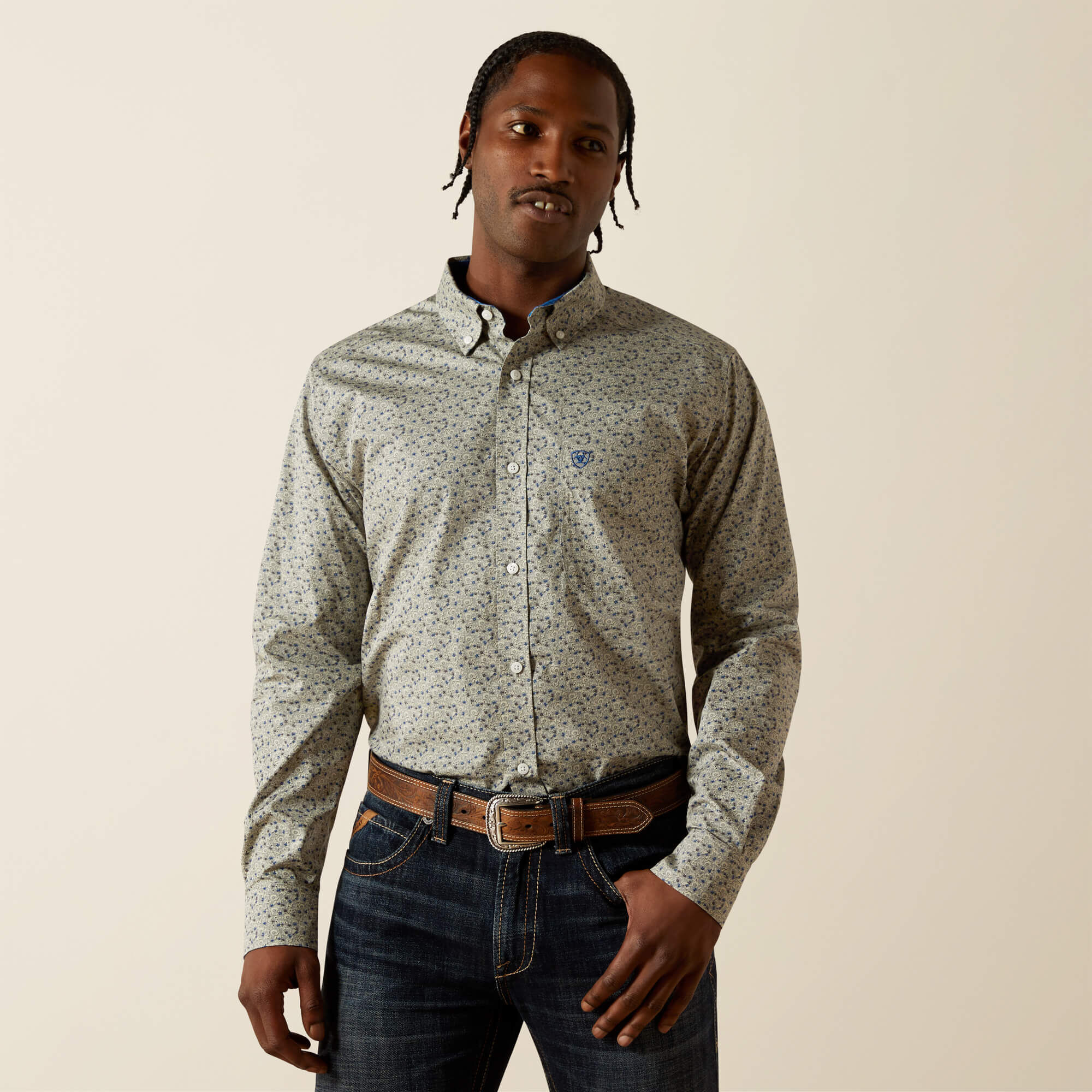 Wrinkle Free Cade Fitted Shirt