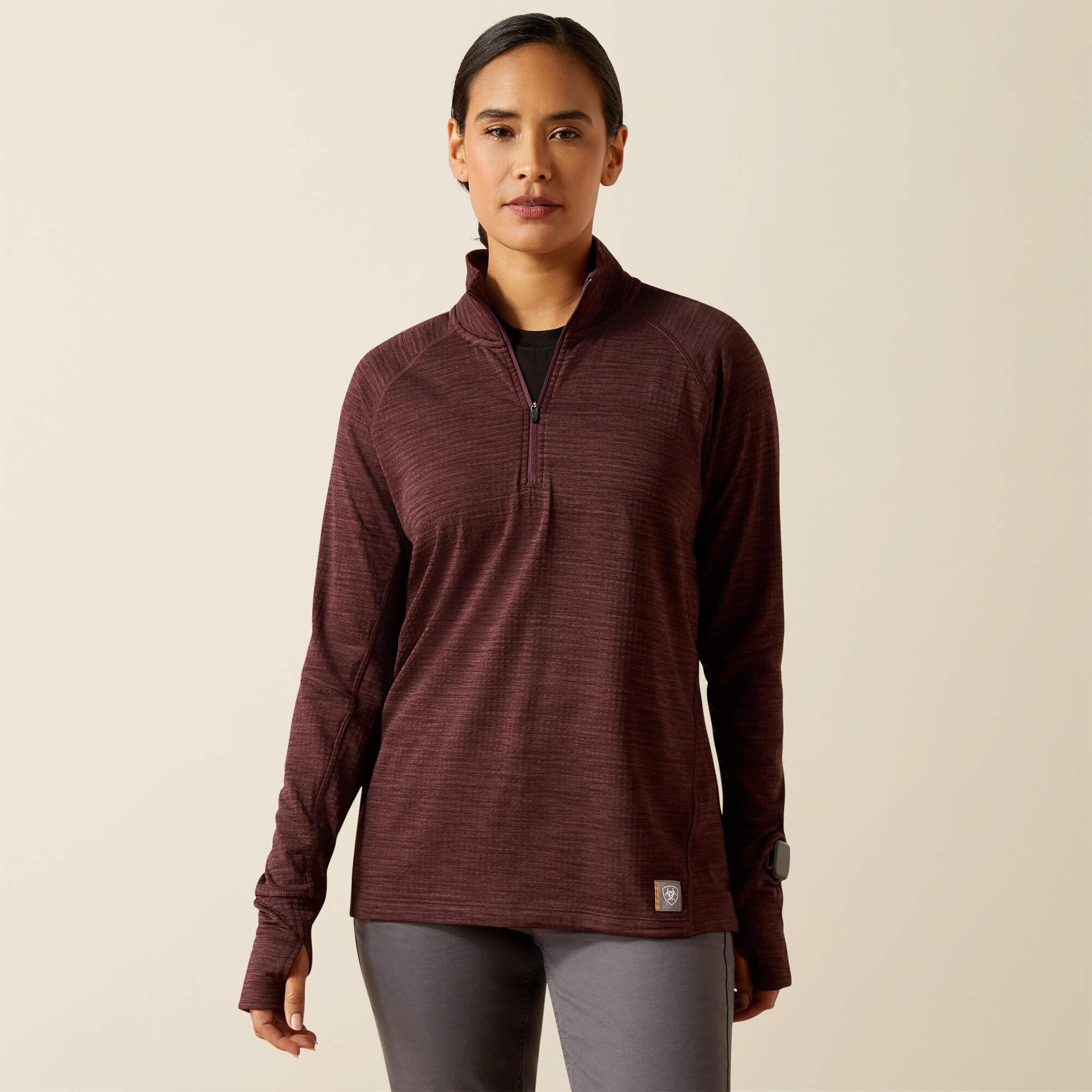 Rebar Gridwork 1/4 Zip Baselayer