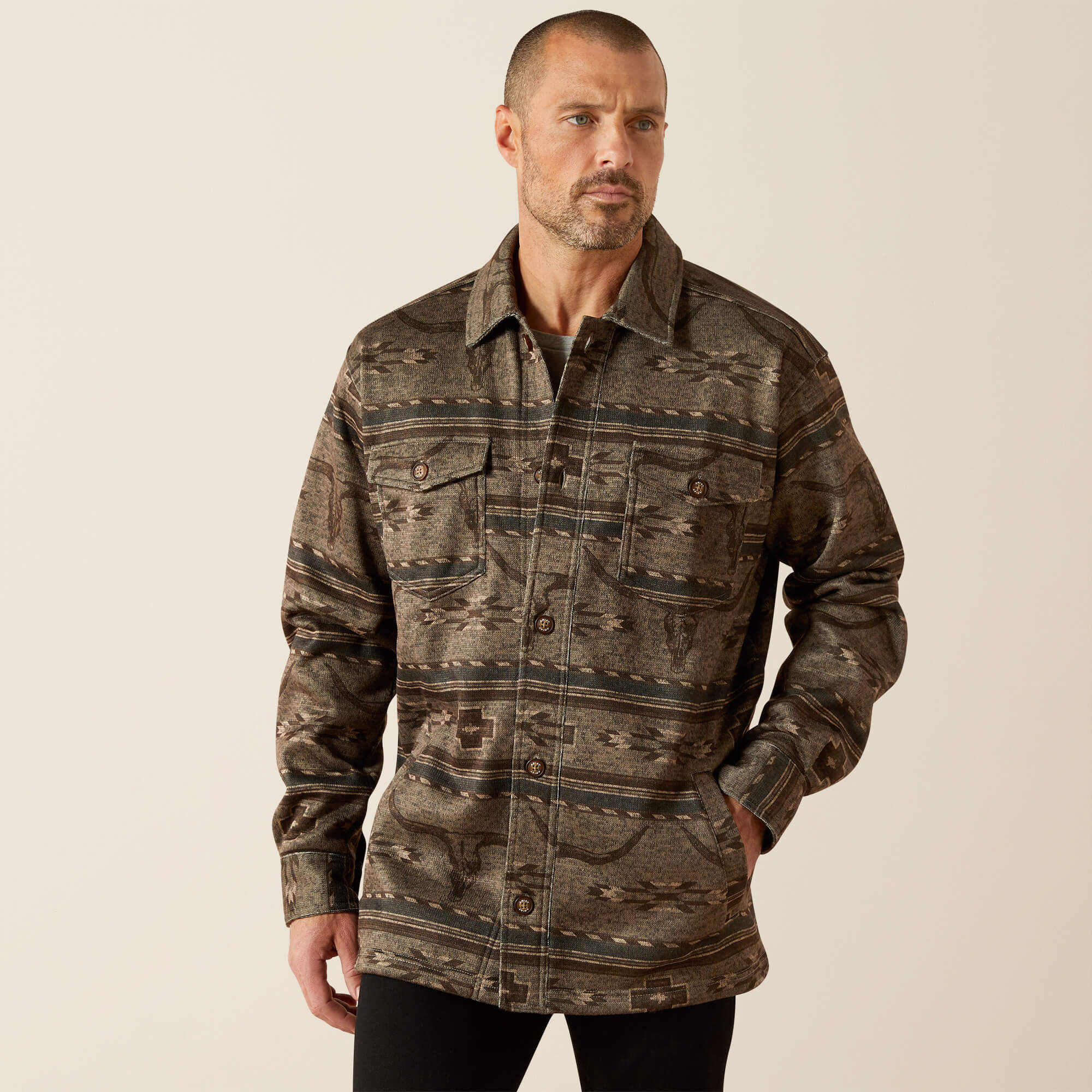 Caldwell Printed Shirt Jacket