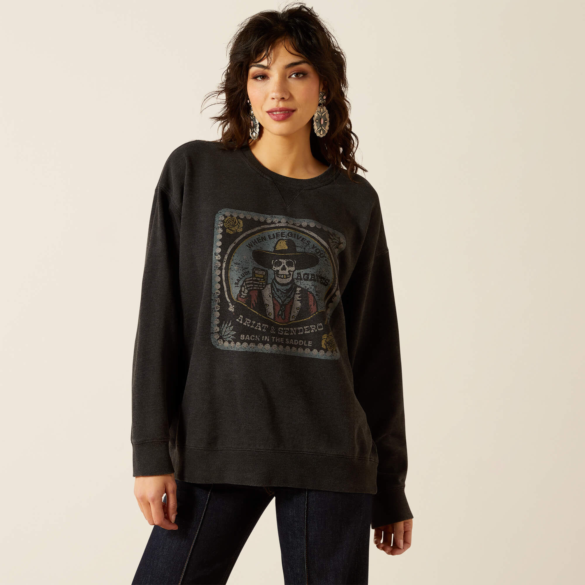 Oversize Sendero When Life Gives You Agaves Sweatshirt