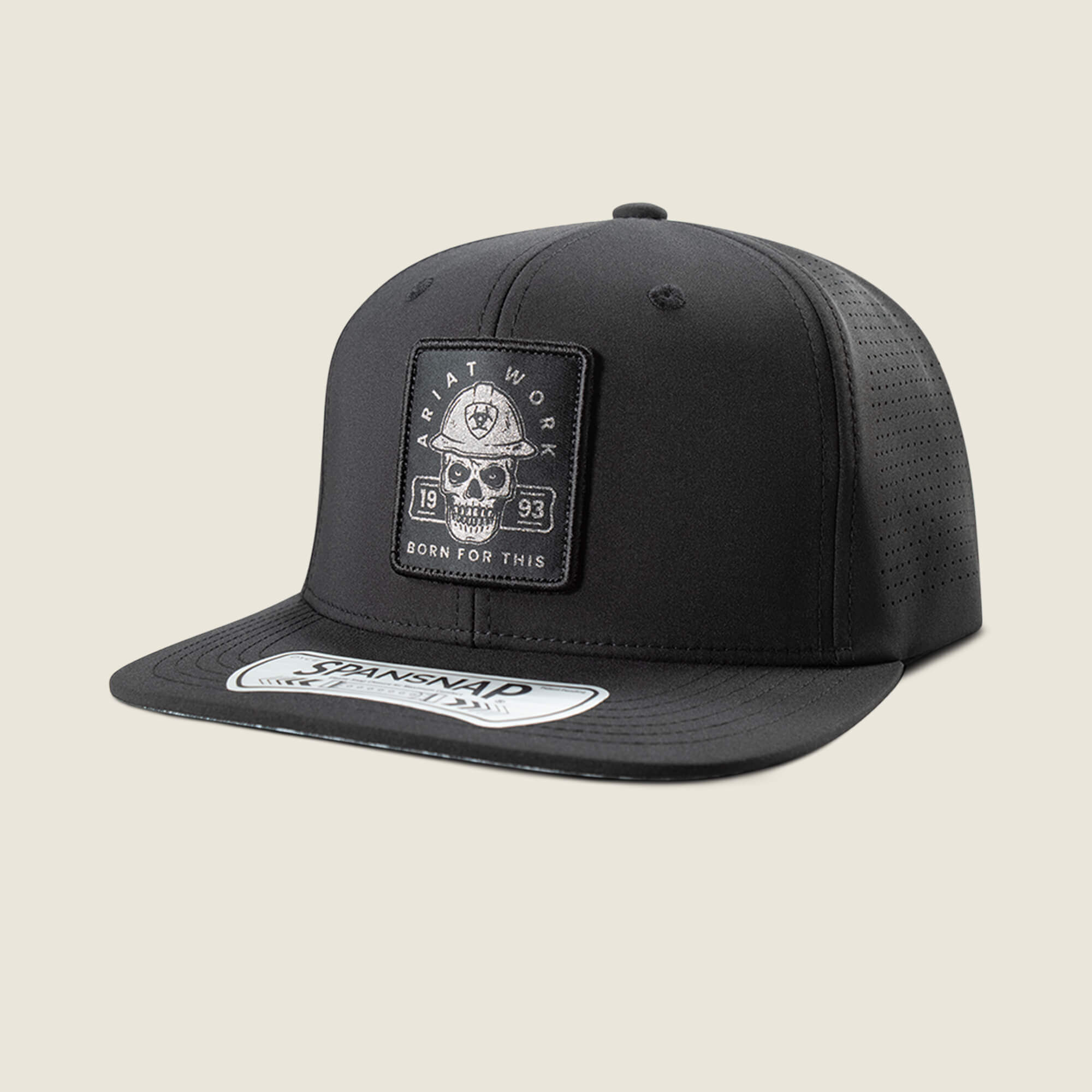 Work Roughneck Reflective Patch Snapback Cap